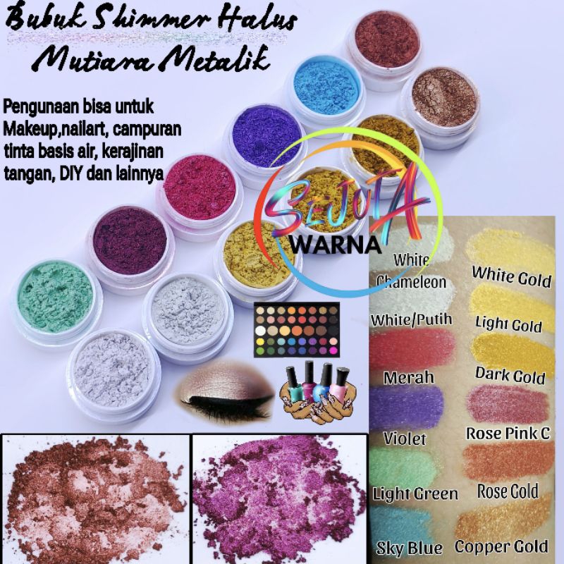 

METALIK POWDER MUTIARA SHIMMER POWDER LIGHT GOLD 2GR