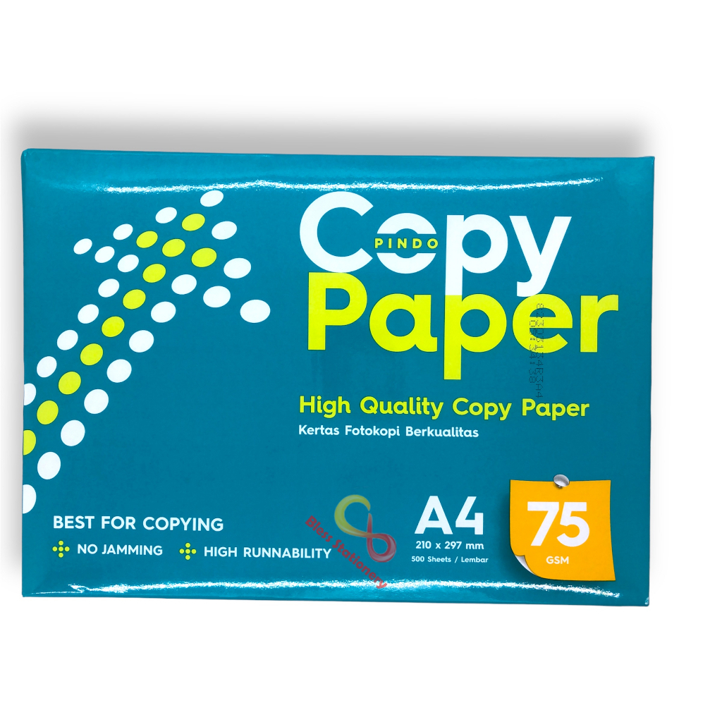 

Kertas HVS - COPY PAPER A4 - 75 gram [1 RIM / 500 Lembar] [KHUSUS INSTANT/SAMEDAY]