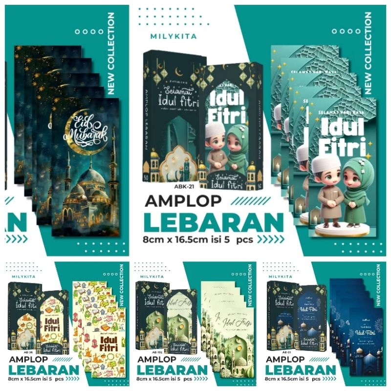 

Amplop lebaran idul fitri besar premium isi 5pcs
