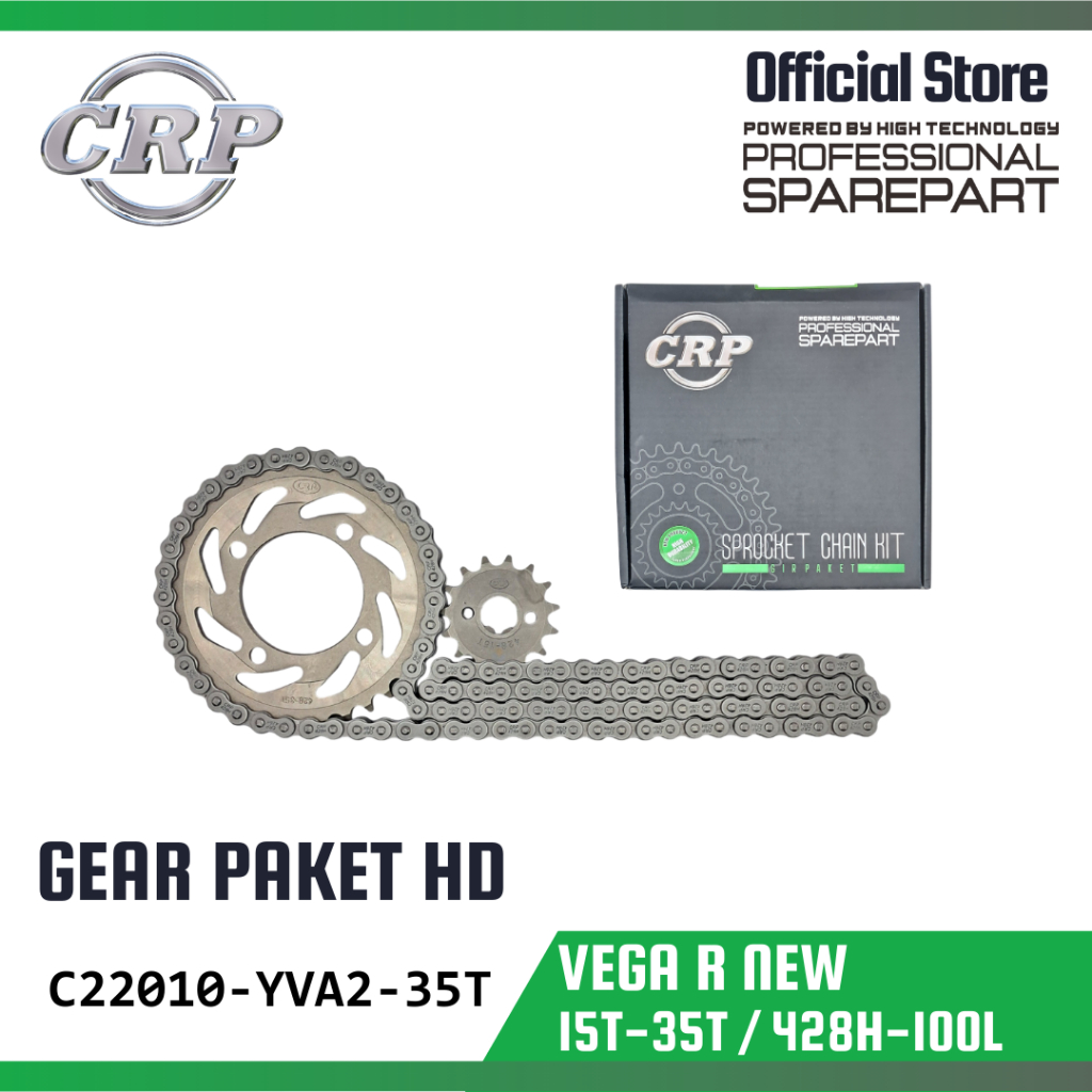 CRP untuk Yamaha Vega R New - Gear Set 15T-35T/428H-100L