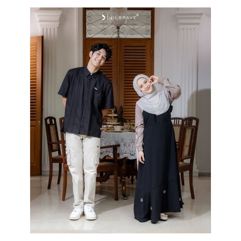 JILBRAVE Mina overall warna hitam ukuran M Ori