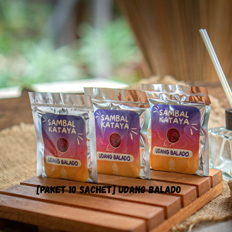 

[PAKET 10 SACHET] Sambal Udang Balado Sachet 20gr