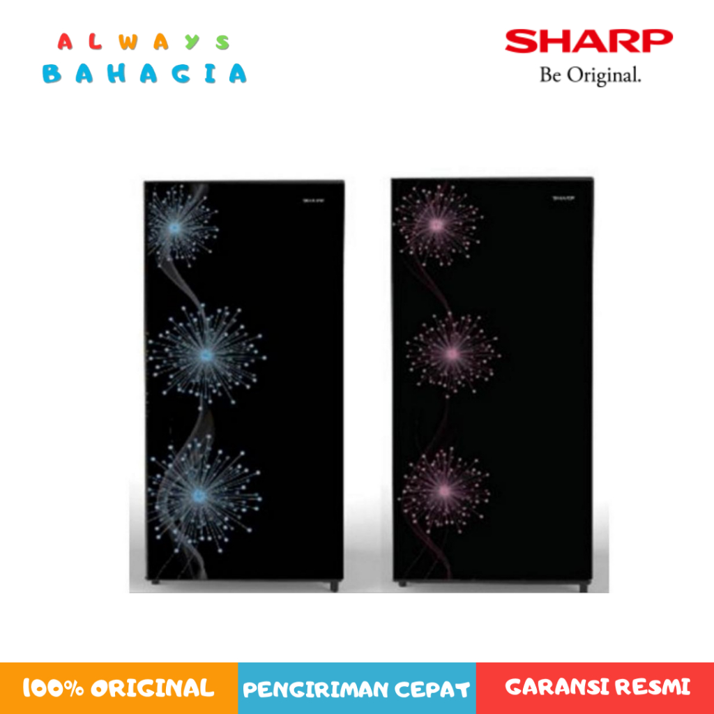 SHARP SJ-X167MG-DB/DP KULKAS (BIRU/PINK)