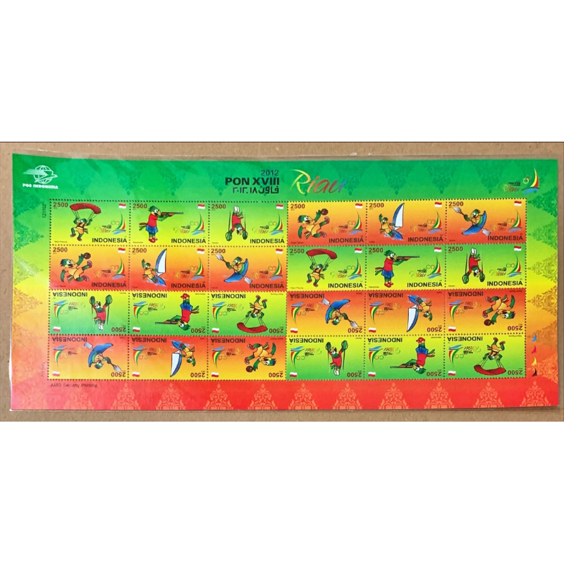 

(FA) PRANGKO INDONESIA 2012 FULL SHEET PON XVIII RIAU. MNH.