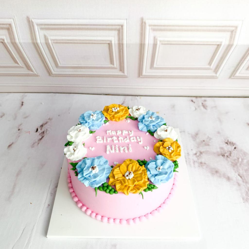 

Kue Ulang Tahun/Birthday Cake/Kue Ultah tema Bunga/Kue Flower