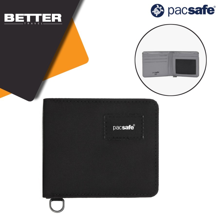 Dompet travel RFID blocking protection PACSAFE wallet traveling original