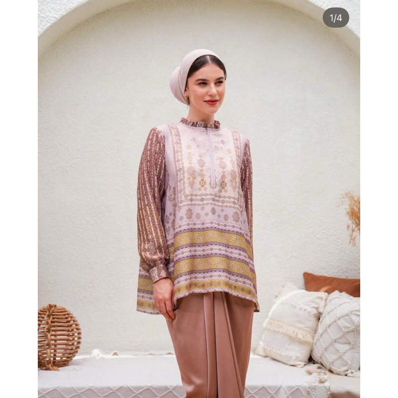 (PL) HEAVEN LIGHTS Naraya Blouse Rose Gold #heavenlights #hurain #vz #bnb #geulis #klamby #mudaoffic