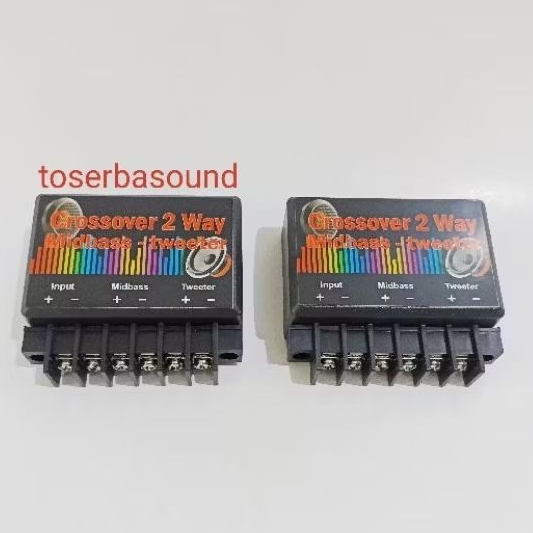 Pasif Crossover 2way speaker split Midbass Tweeter audio mobil