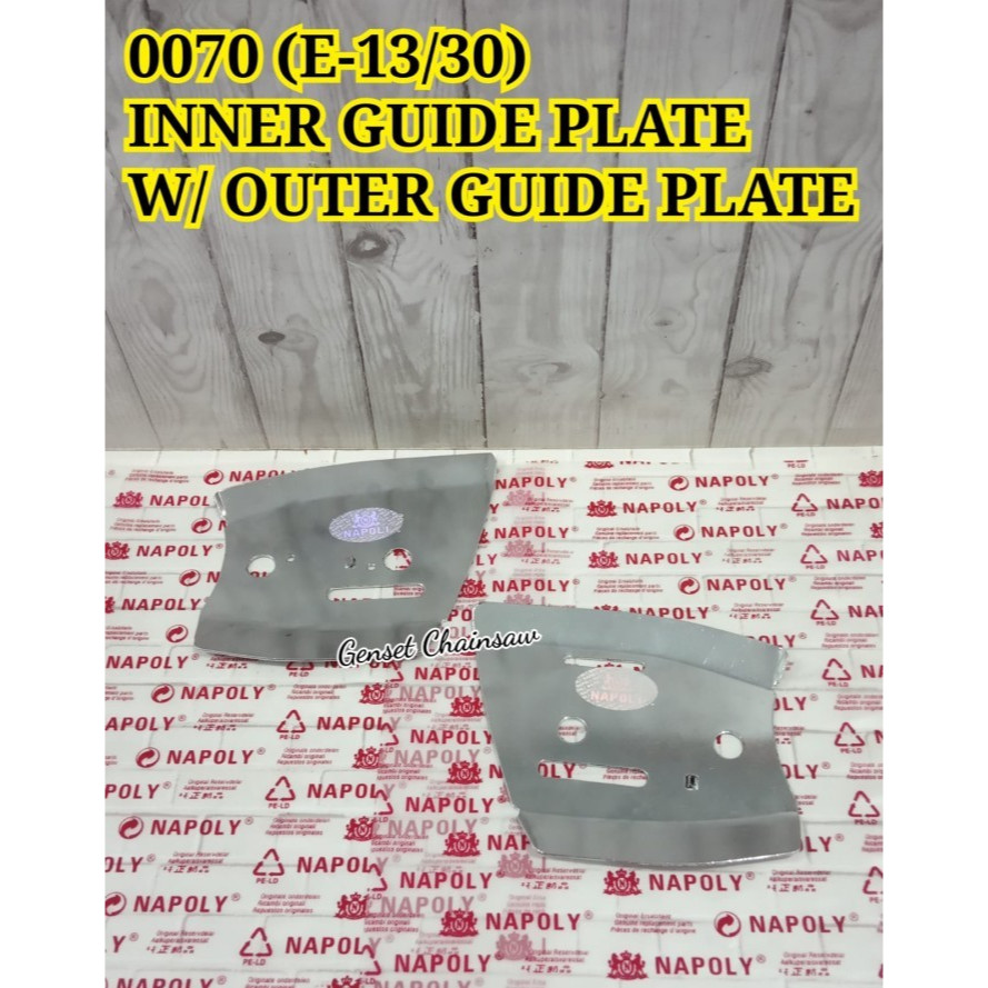 Plat Bar Assy 070 Inner Guide Plate + Outer Guide Chainsaw Senso Besar