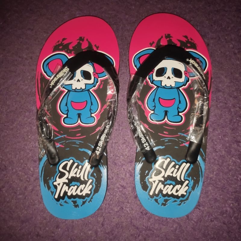 Slippers Casual Skilltrack X Garasi Rebel Distro Sandal Jepit Flipflop sandal spon sendal pria