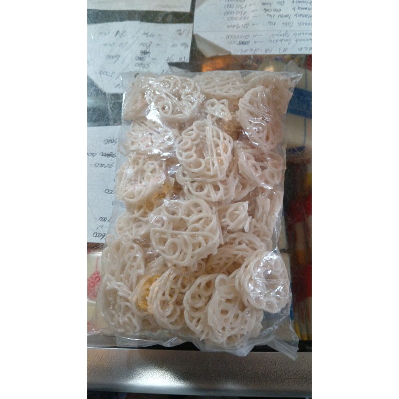 

Kerupuk Mawar Kecil SCL Putih 250 Gram