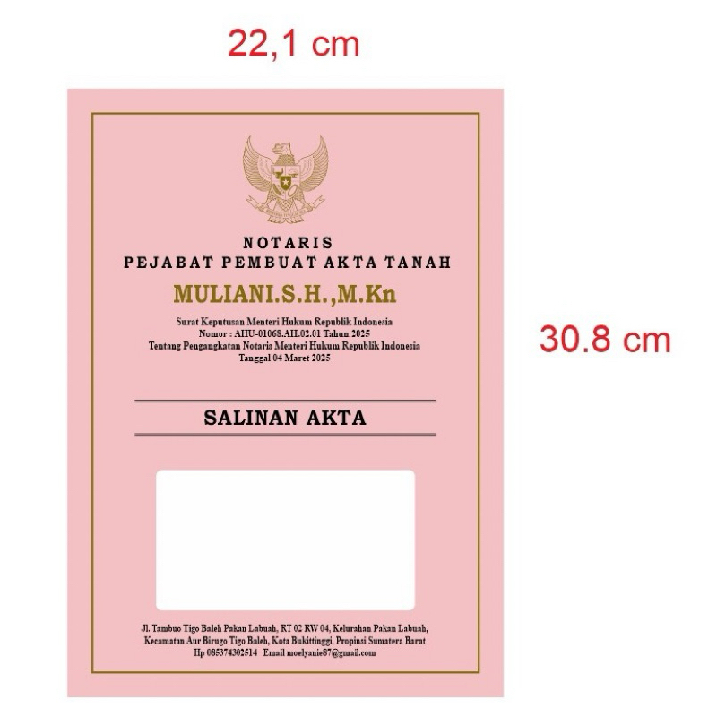 

custom cover notaris