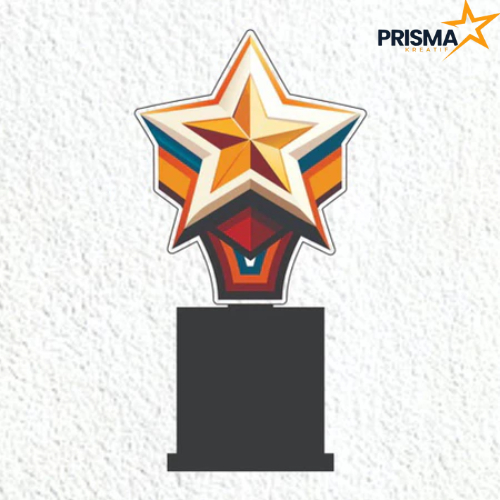 Piala Bintang Akrilik Custom Piala Juara Piala Bintang Akrilik Custom