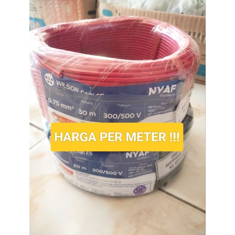 KABEL WILSON 0,75MM SERABUT TUNGGAL (PERMETER)