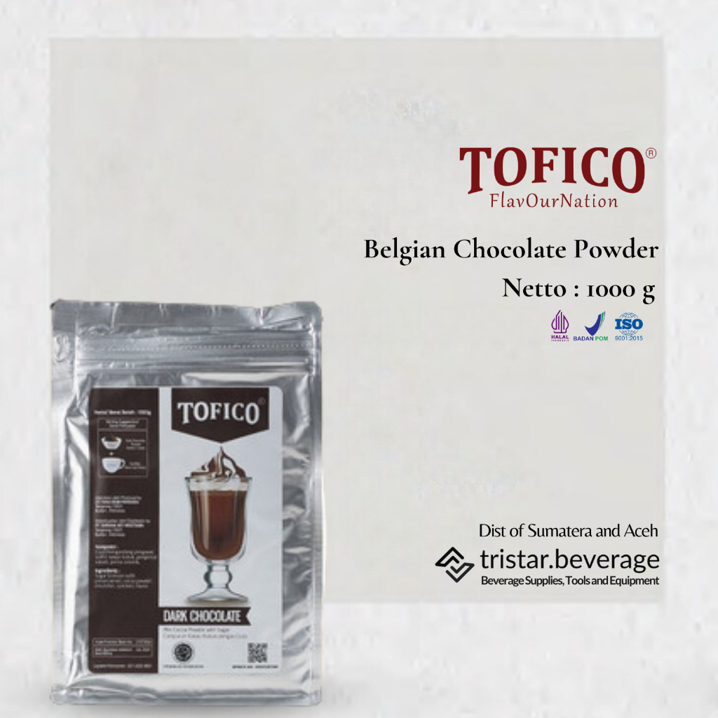 

Promo - Bubuk Minuman Rasa Cokelat Belgian / Bubuk Coklat / Belgian Chocolate - Tofico Powder 1KG - Termurah