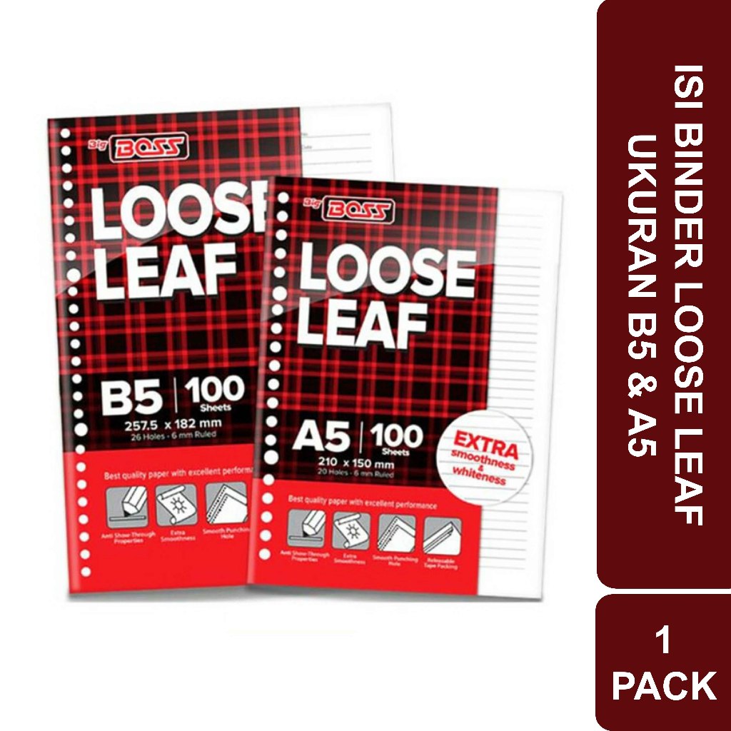 

Isi Binder Ukuran B5 & B5 Loose Leaf | 1 Pack