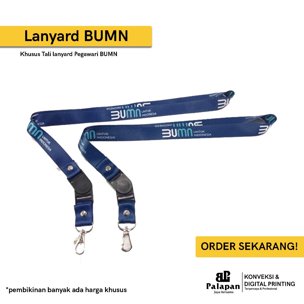 

Lanyard BUMN / Tali Lanyard Pegawai BUMN / Tali Lanyard BUMN Murah