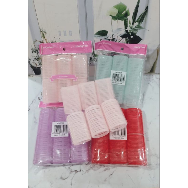 rol rambut / penggulung rambut / roll rambut besar / roll rambut sedang / pengeriting rambut ala kor