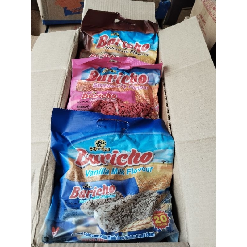 

1 karton Baricho coklat Vanila