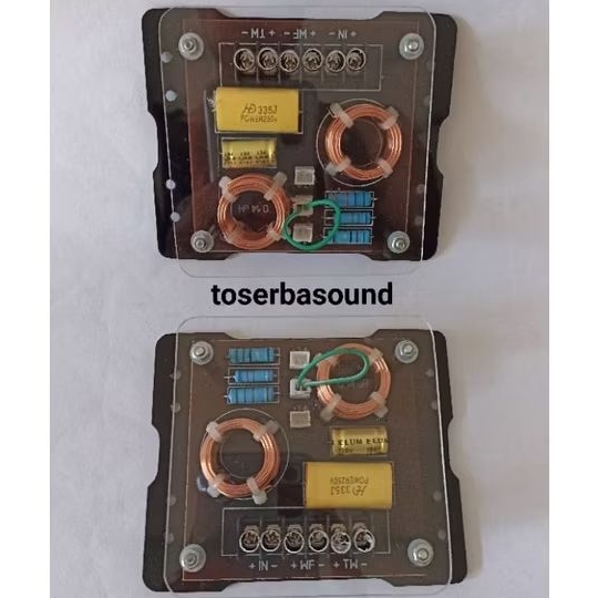 Pasif Crossover 2way speaker split Midbass Tweeter Foss audio mobil