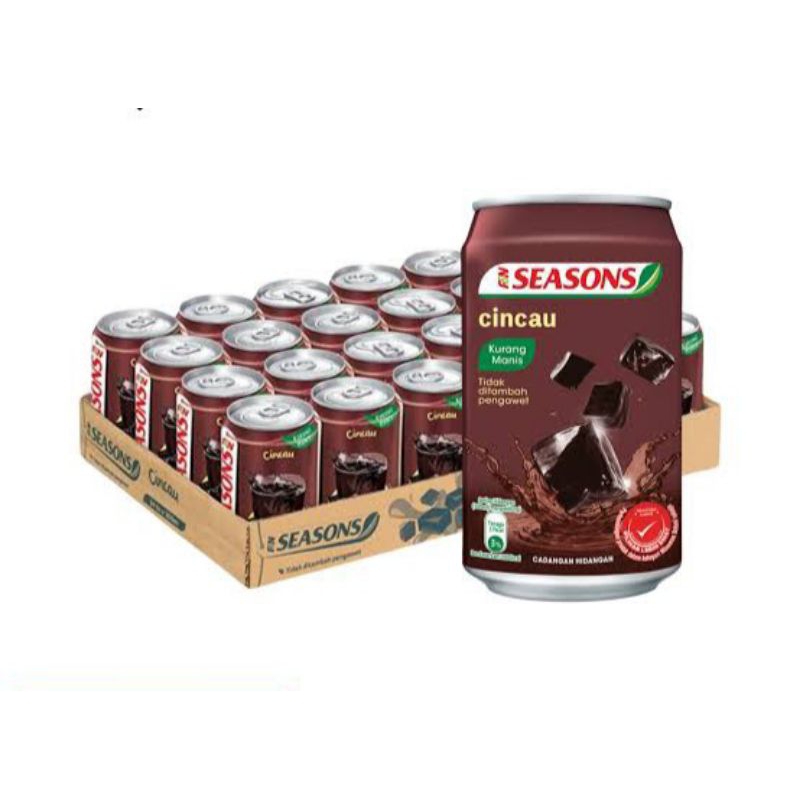 

MINUMAN KALENG - Cincau Seasons Minuman Kaleng 1 krat isi 24kaleng