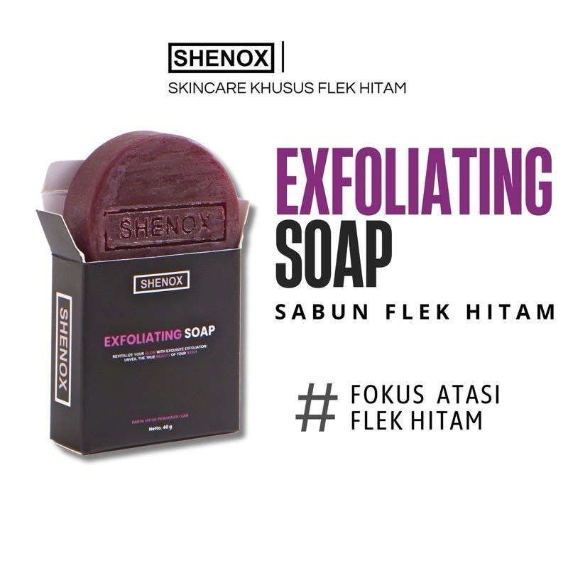Exfoliating Soap Shenox Skincare Sabun Flek Hitam