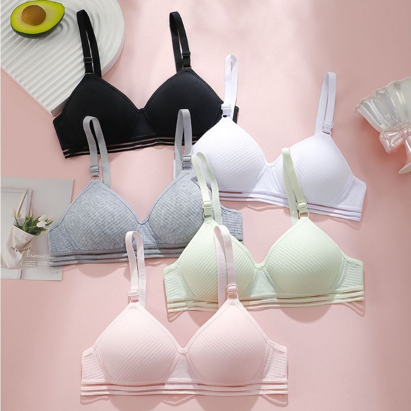 COD PROMO HARGA GROSIR BRA WANITA DEWASA | BH wanita dewasa 6 pcs murah grosir | Bra tanpa kawat | b