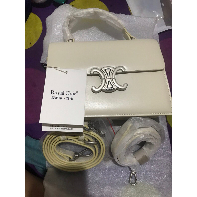 tas royal cuir white