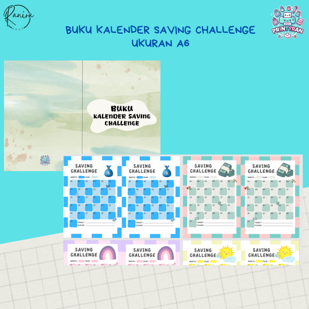 

Printyran Buku Kalender Saving Challange A6