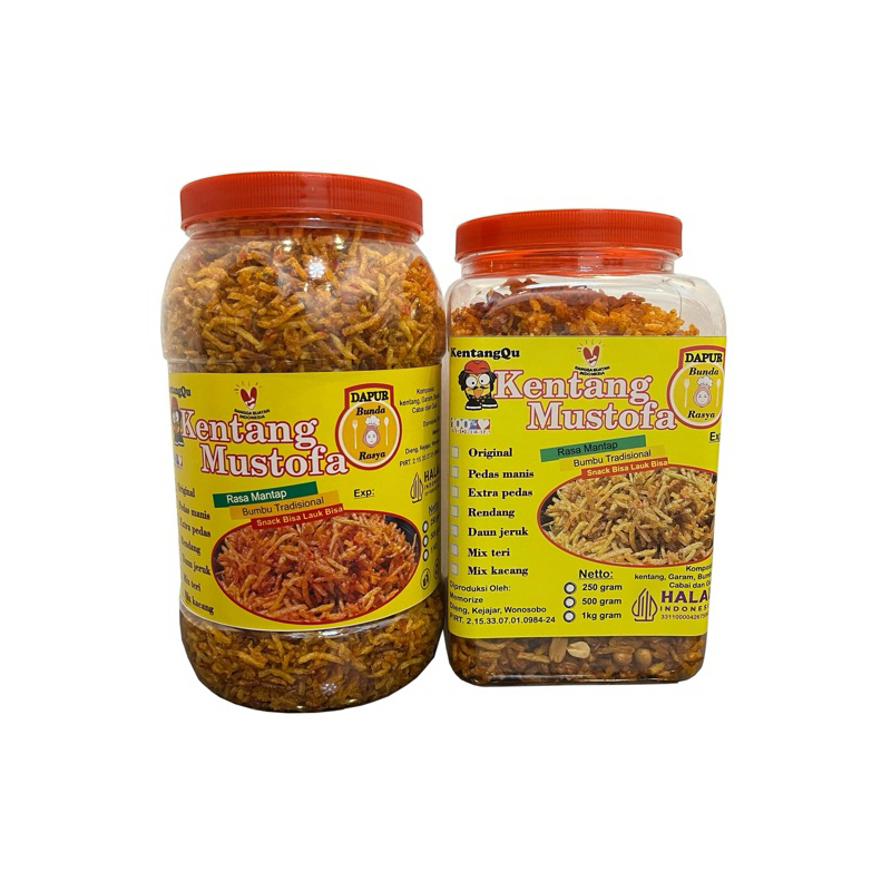 

KentangQu Mustofa Premium (1000gr) kriuk, gurih dan penuh cita rasa alami