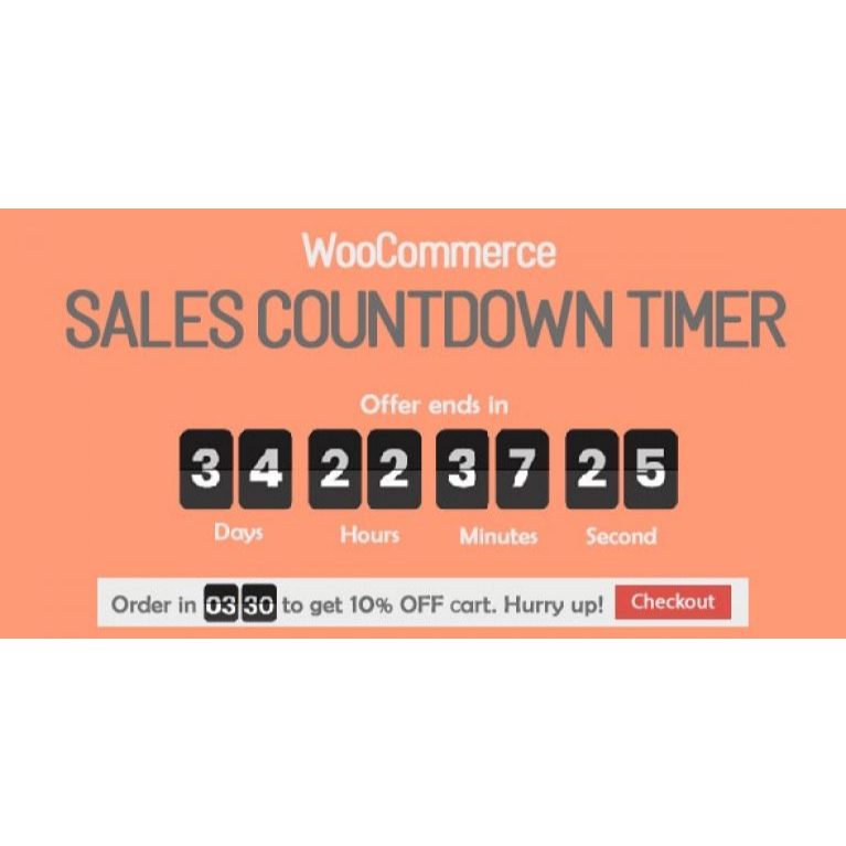 Sales Countdown Timer for WooCommerce and WordPress – Checkout Countdown | Plugin Wordpress | Bonus 