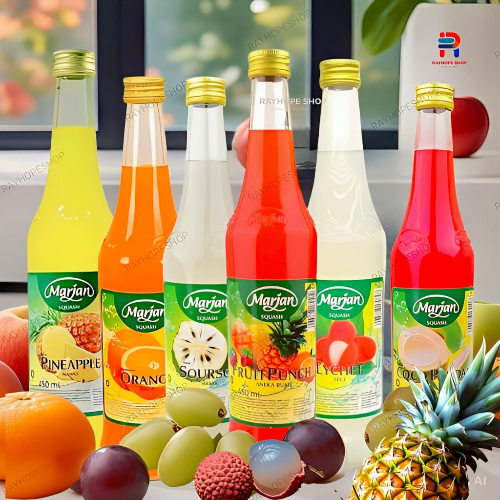 

PROMO Sirup Syrup Marjan Squash Buah Rasa Leci Lychee Jeruk Orange Cocopandan Coco Pandan 425 ml Murah Termurah Hidangan Ramadhan Pesta Natal Tahun Baru Imlek Sahur Buka Puasa Arisan Minuman Minum Usaha Kuliner Beverage Horeca Kekinian Viral UMKM Hampers