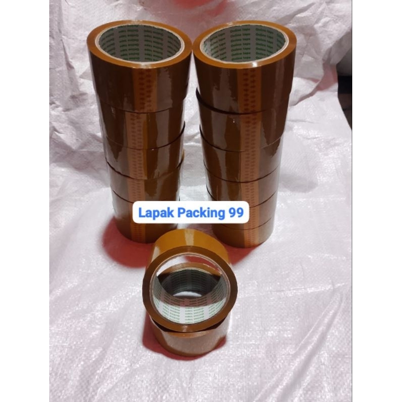 

Lakban Bening / Coklat 45 mm x 90 meter / 100 yard ekonomis