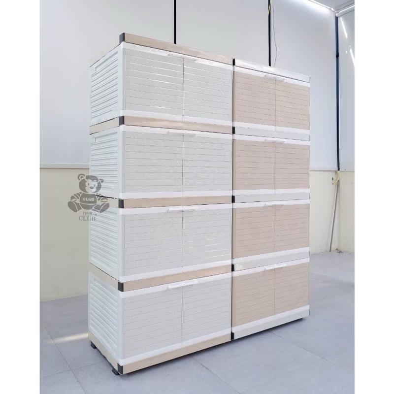 CLUB JUMBO 4 SUSUN - Lemari Pakaian Plastik 4 Susun Minimalis / Lemari Plastik 4 Susun Club / Lemari