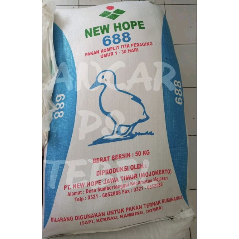 New hope 688 Pur pakan bebek entok pedaging sekilo