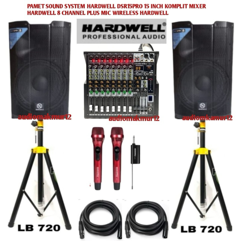 Speaker Aktif Hardwell dsr15pro dsr15 pro dsr 15 pro 1000Watt ×2 Original