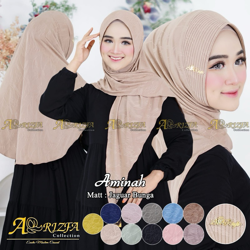 ARRIZFA AMINAH // HIJAB AMINA BY ARRIZFA COLLECTION // HIJAB SEGITIGA INSTAN BY ARRIZFA
