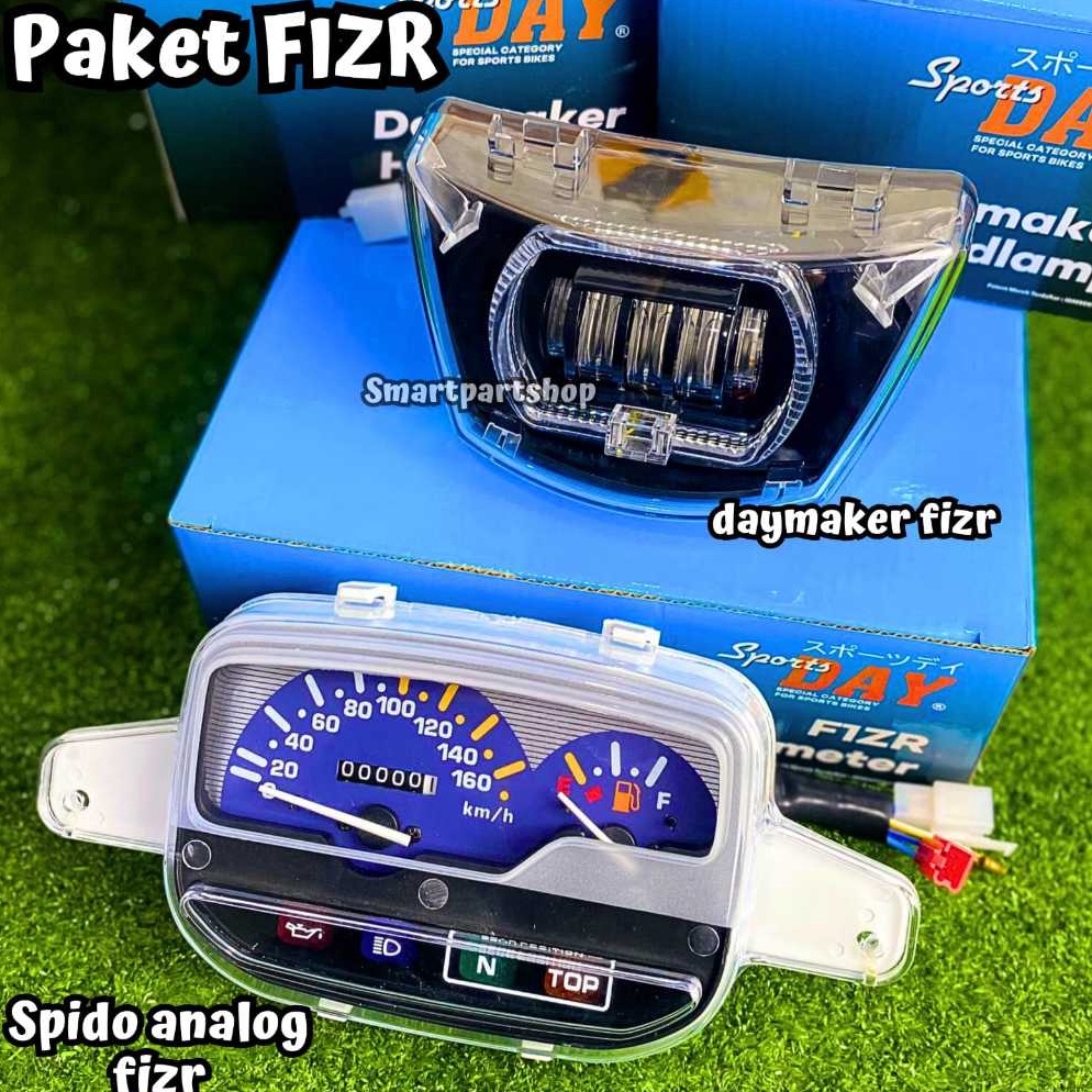 KODE G83X PAKET FIZR LAMPU DEPAN LED FIZR SPIDO SPEEDOMETER FIZR SET LAMPU LED SPORTSDAY