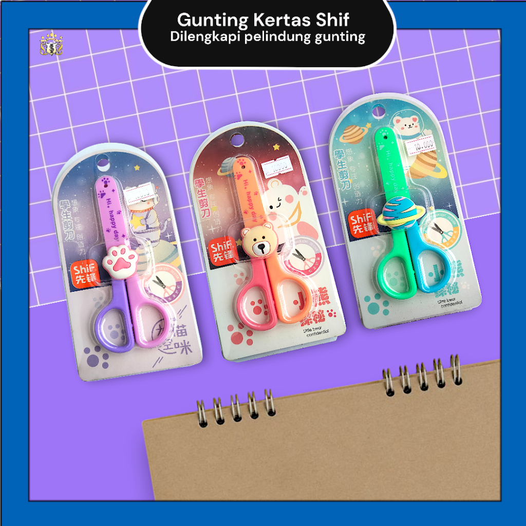 

Gunting Kertas dengan Casing Pelindung Karakter Lucu Aesthetic