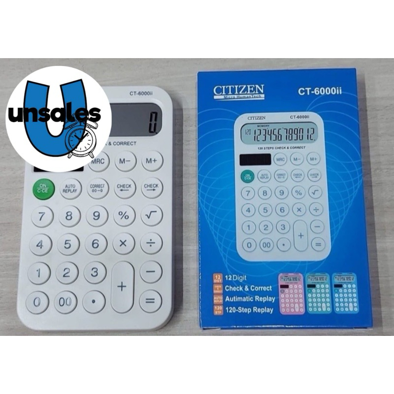 

Kalkulator Dagang Chek Ulang Citizen ct 6000ii Warna Putih