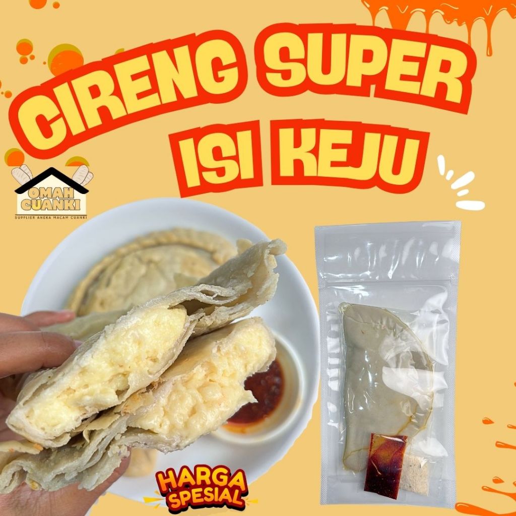 

1 CIRENG SUPER ISIAN KEJU LELEH ASLI - CIRENG JUMBO ISI KEJU FOOD FROZEN
