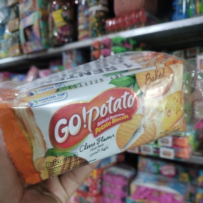 

GO! POTATO Biskuit kentang Rasa Keju 10 pcs