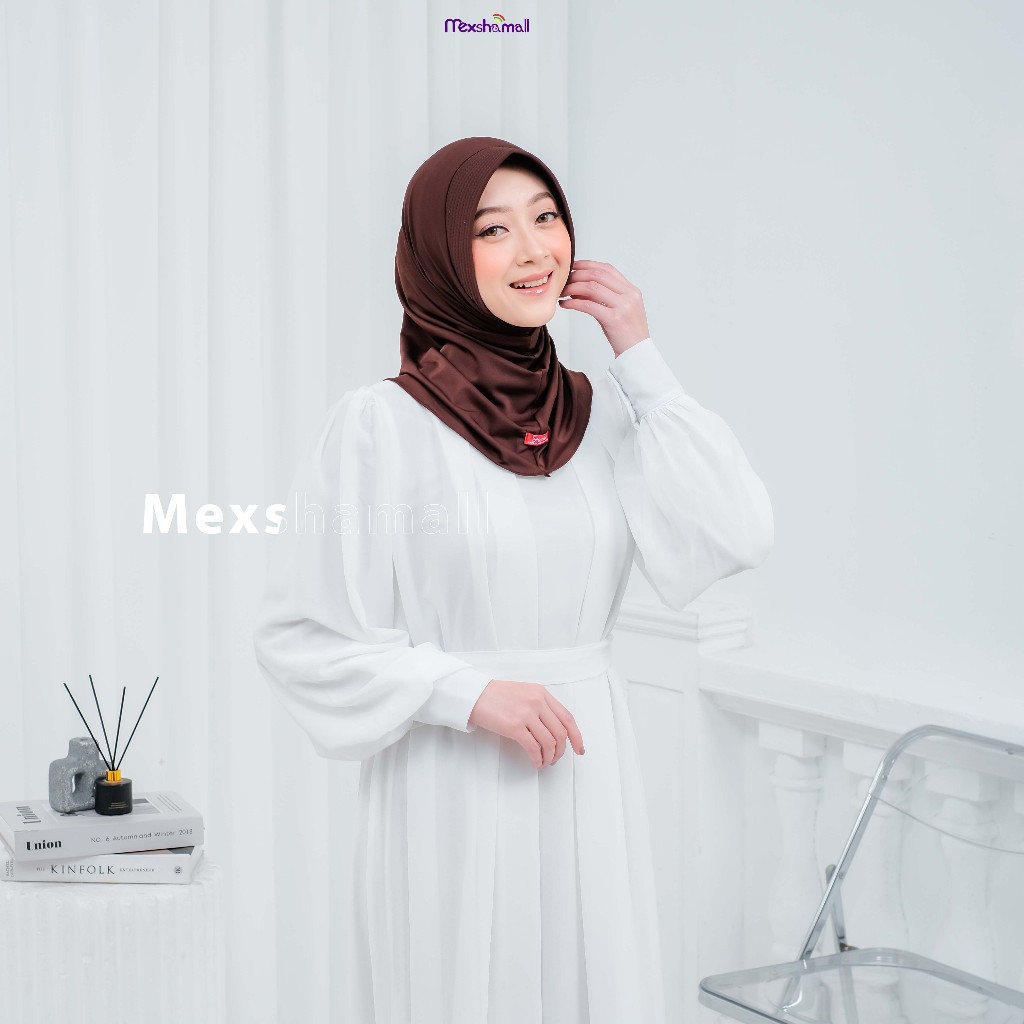 Jilbab Instan Nadira Sport Hijab Sporty Olahraga Jersey Premium Shamira 50 Pcs