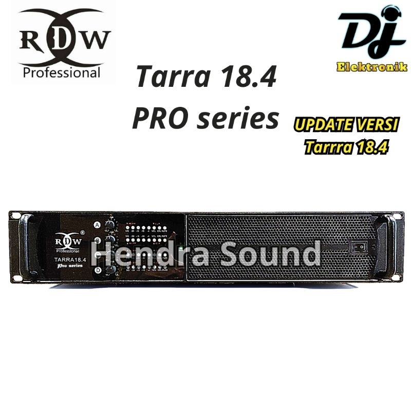 RDW ● TARRA 18.4 PRO / TARRA18.4 PRO SERIES - Power Amplifier (4 channel)