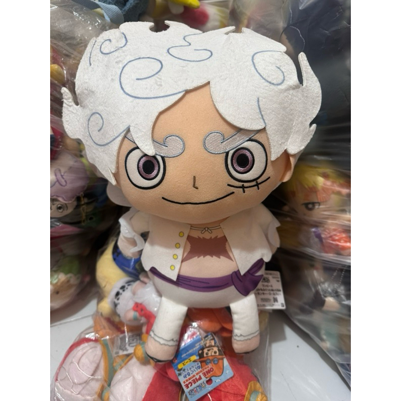 Luffy Gear Plush One Piece New Item Big Size 45cm | Luffy One Piece | Masker Putih