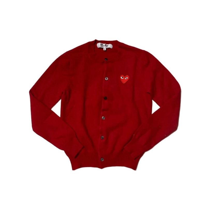 Authentic Play Cdg O'neck Red Cardigan