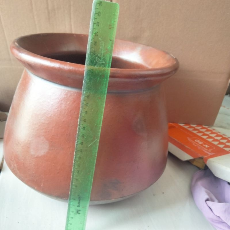 Kuali tanah liat / panci soto 26 cm T. 25 cm 9 liter