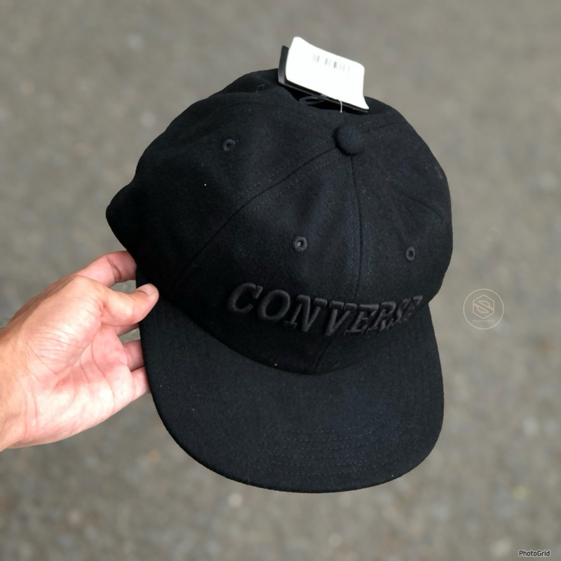 TOPI CONVERSE SCRIP ALL STAR LOGO UNISEX CAP BLACK ORIGINAL