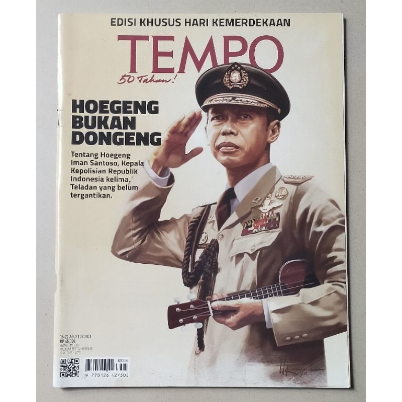 Majalah Tempo 16 Agustus 2021 : Edisi Khusus Jenderal Hoegeng