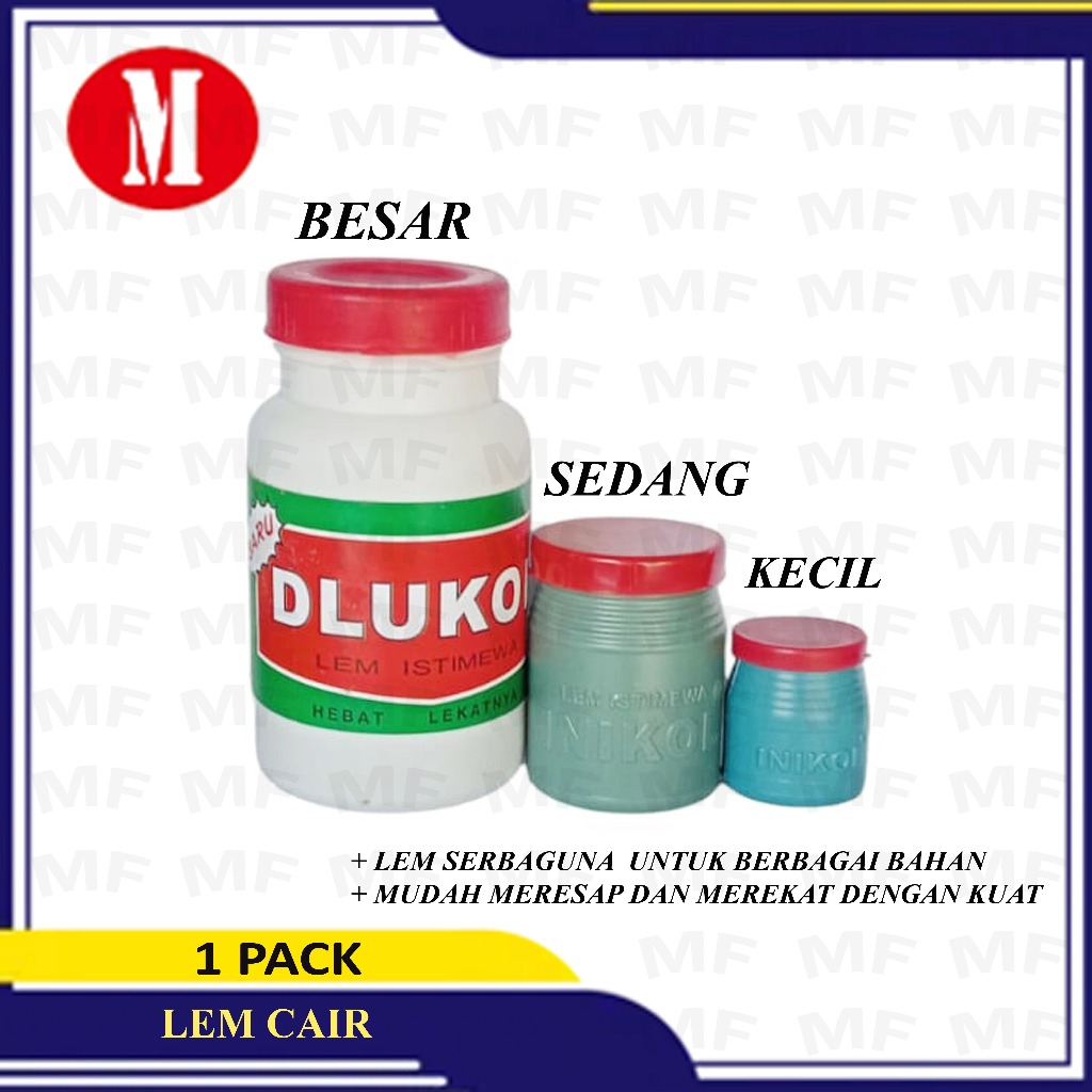 

Lem Kertas Dlukol/Indikol sedang & kecil PACK